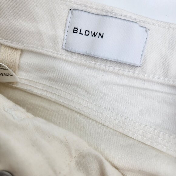 BLDWN Jeans High Rise Relaxed Powder‎ White Womens Size 28 - Picture 10 of 14